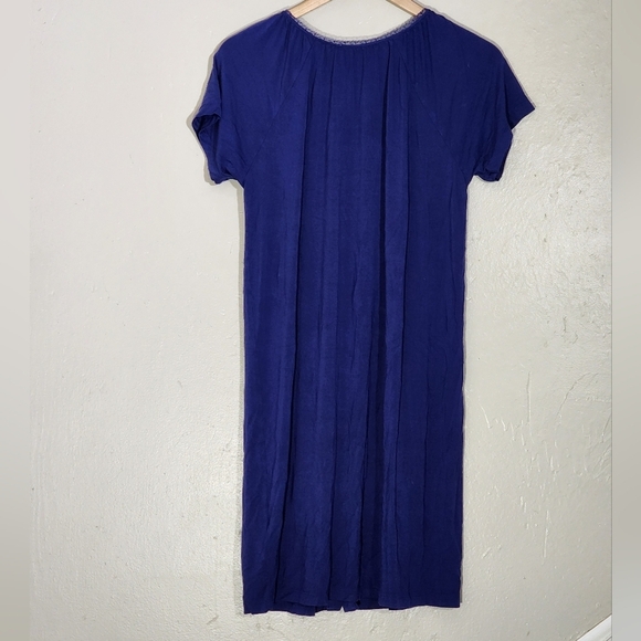 Seraphine Women's Blue Button-Down Dress - Picture 3 of 6